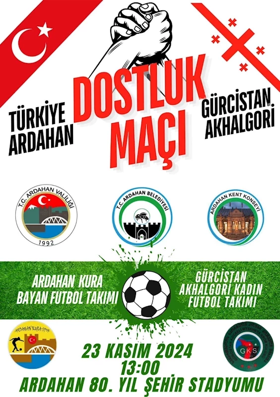 KADIN FUTBOLUNDA DOSTLUK MAÇI