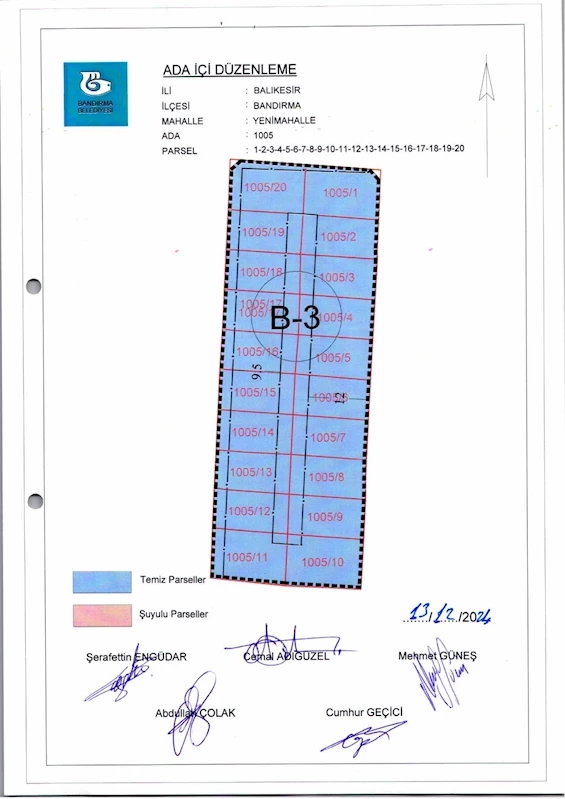 100. Yıl Mh. 1005 Ada İçi Düzenlemesi