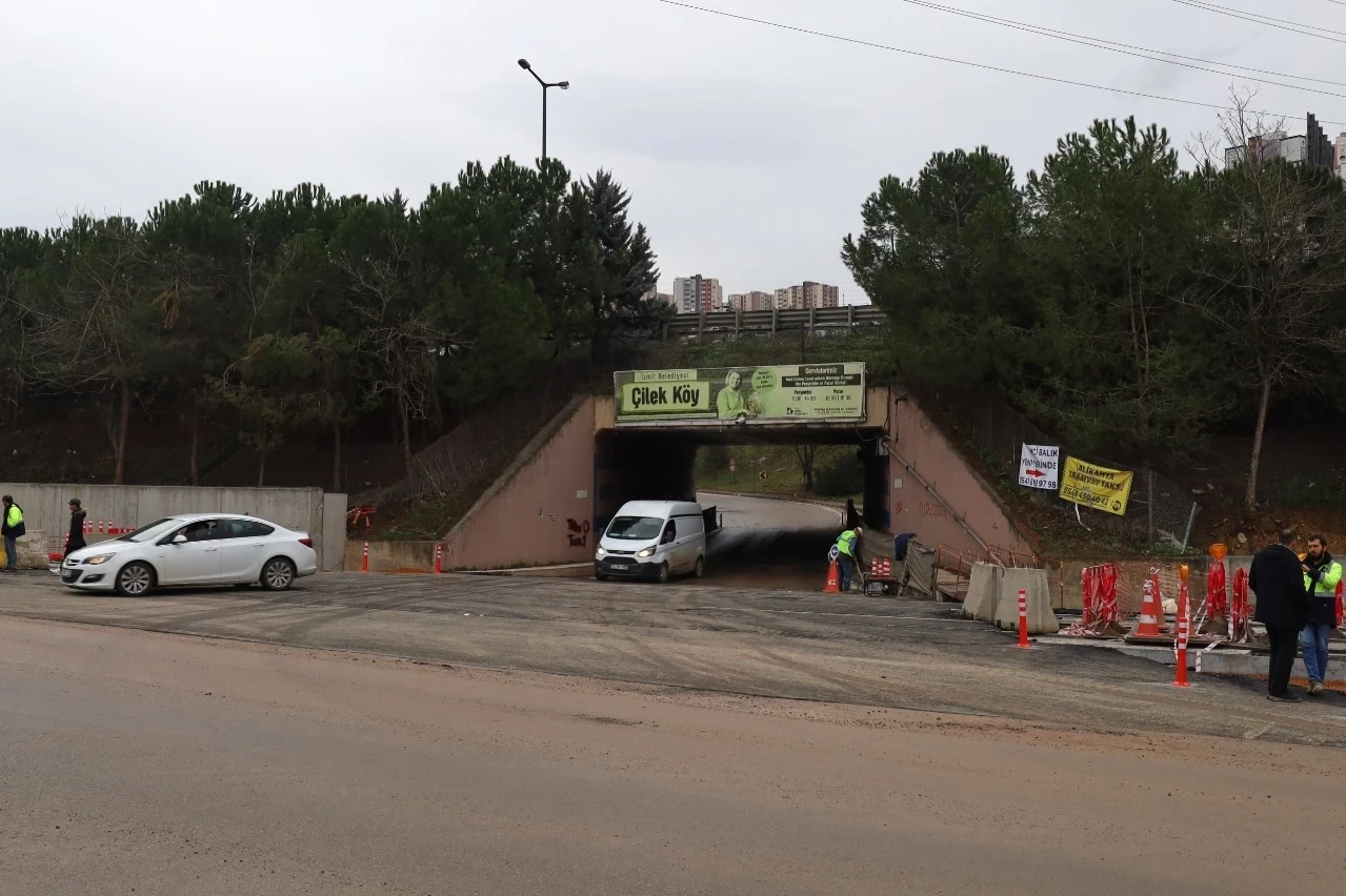 Kocaeli Alikahya’daki menfez yeniden trafiğe açıldı