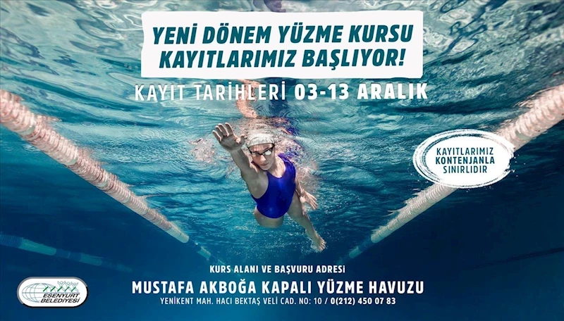 Yeni Dönem Yüzme Kursu Kayıtları