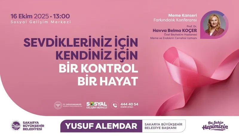 Meme kanseri farkındalık konferansı 16 Ekim