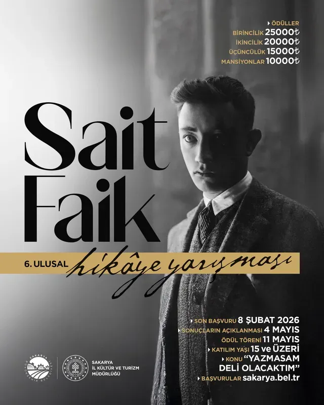 6. Ulusal Sait Faik Hikâye Yarışması Başvuruları Başlıyor