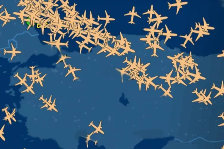 Türk hava sahasında 