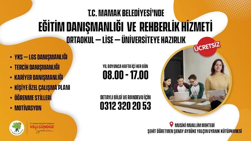 Mamak Belediyesinden Yıl Boyu Ücretsiz Danışmanlık Hizmeti