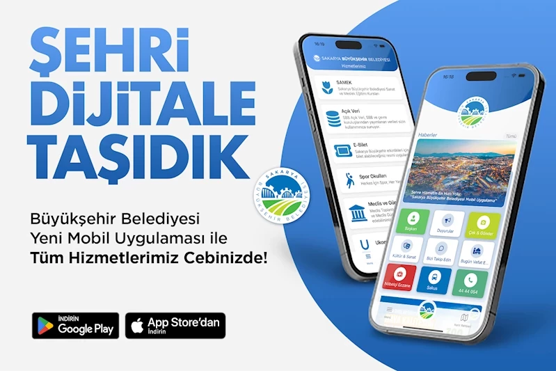 Büyükşehir’in mobil ekranı şimdi yeni yüzüyle