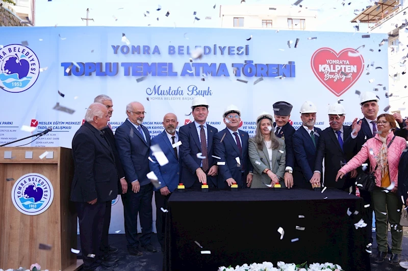 Başkan Kaya, Yomra’daki temel atma törenine katıldı