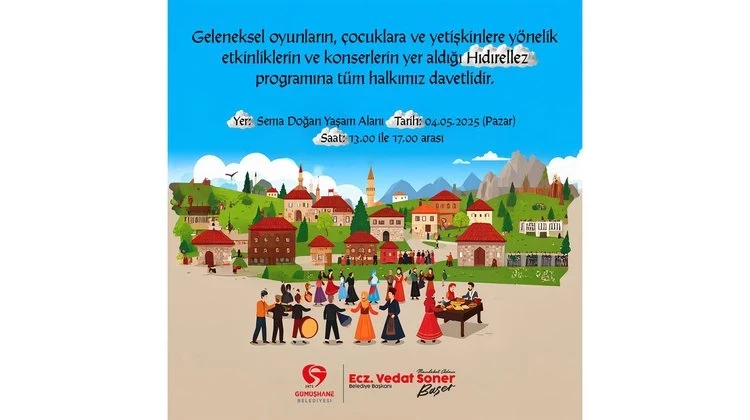 BAŞKANIMIZ, HIDIRELLEZ PROGRAMINA TÜM HALKIMIZI DAVET ETTİ