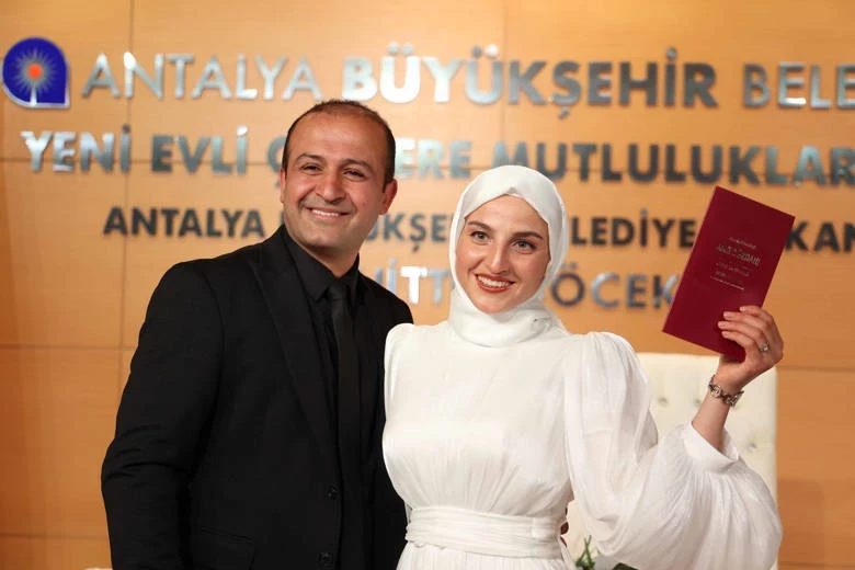 Antalya Büyükşehir Belediyesi nikah salonunda “05.05.2025” yoğunluğu