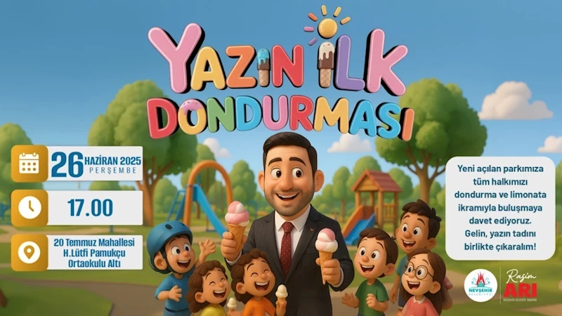 “Yazın İlk Dondurması” Rasim Başkan’dan