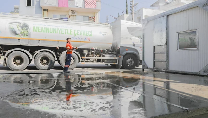 Mersin Büyükşehir Belediyesi’nden Kurban Kesim Alanlarında Kapsamı Temizlik Çalışması