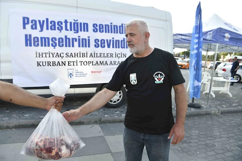 ANKARA BÜYÜKŞEHİR BELEDİYESİ’NDEN “ET PAYLAŞIM KAMPANYASI”