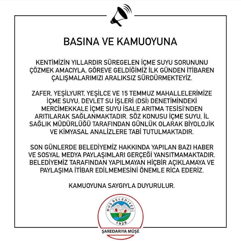 BASINA VE KAMUOYUNA