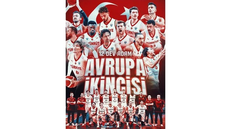 BAŞKANIMIZ, AVRUPA İKİNCİSİ OLAN BASKETBOL MİLLİ TAKIMIMIZI TEBRİK ETTİ