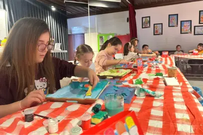 Bursa İnegöl'de sömestir tatili sanatla renklendi