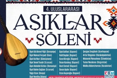 Kayseri 4. Uluslararası Âşıklar Şöleni'ne geri sayım