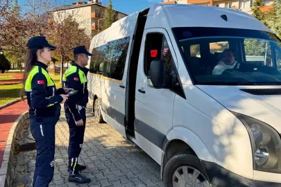 Artvin'de servis araçlarına sıkı denetim