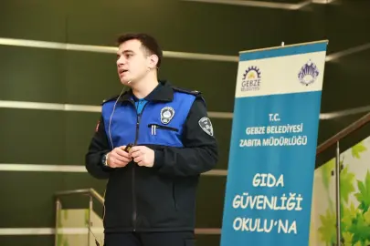 Gebze Zabıtası'ndan 'güvenilir gıda' eğitimi