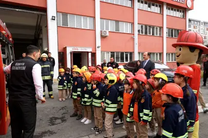 Konya ’da 45 bin ilkokul 1'lere itfaiye eğitimi