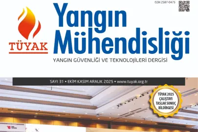 TÜYAK Yangın Mühendisliği Dergisi'nin 31. sayısı yayında