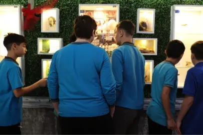 Samsun'da ortaokul öğrencilerinden okulda Doğa Müzesi