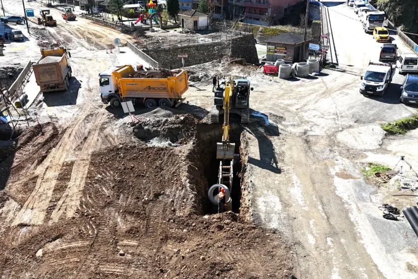 Trabzon Dernekpazarı’nda altyapı seferberliği