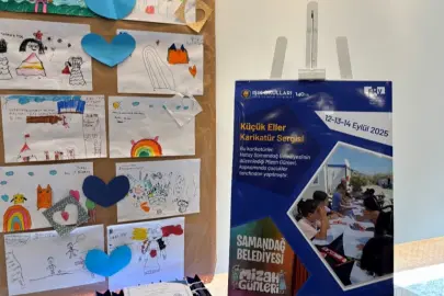 Çocukların çizgileri iki şehir arasında umut köprüsü kurdu