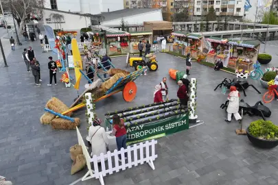 Konya'da tarım haftasına özel tasarımlar ilgi görüyor
