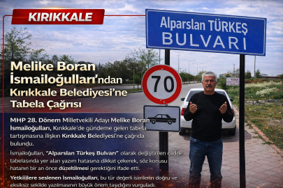 Melike Boran İsmailoğulları’ndan Kırıkkale Belediyesi’ne Tabela Çağrısı