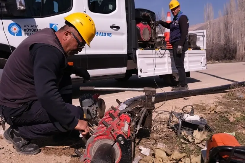 ASAT’tan Elmalı’da asfalt öncesi altyapı yatırımı